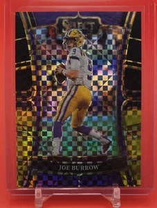 2023 Joe Burrow /100 Select Draft Picks #29 BLACK & GOLD SQUARES PRIZM Bengals  - Bild 1 von 7