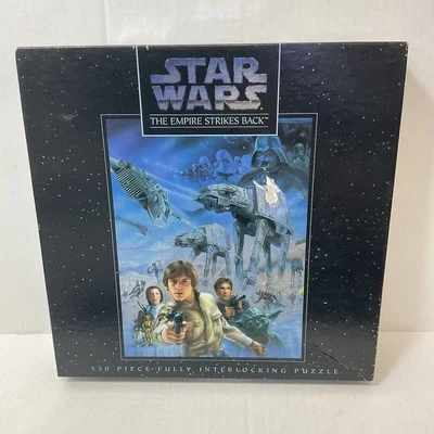 Rompecabezas de 550 piezas Star Wars The Empire Strikes Back 100 % COMPLETO 1995 VINTAGE Foto 1 de 4