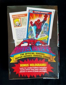 1990 Marvel Universe Series 1 Trading Cards Factory Sealed Bix - 36 Packs Impel - Picture 1 of 8