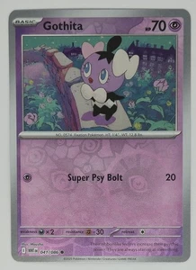 Gothita 041/086 Reverse Holo Common SV: White Flare Pokemon TCG NM  - Picture 1 of 10