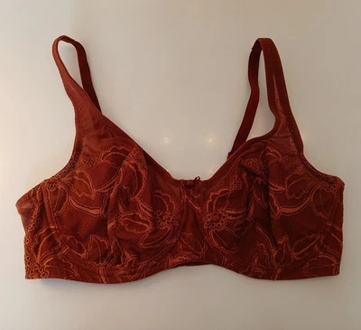 Sutiã CABERNET 36C Y72BN016 renda semi transparente sem forro com aro  - Imagem 1 de 4