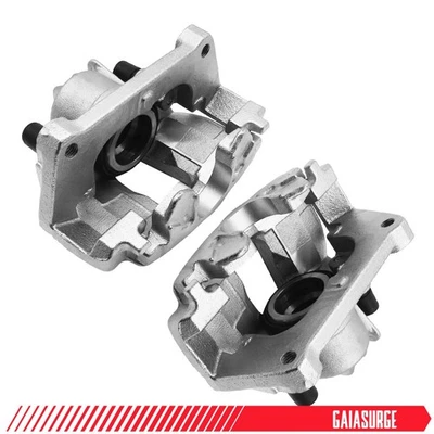 Front Pair Brake Calipers For 1999-2006 Volvo S80 2001-2007 Volvo V70 w/ Bracket - Imagem 1 de 4