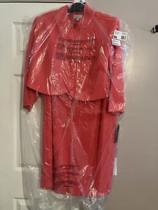 Neu mit Etikett Tahari Damen Korallen Halstuch Jacke mit Bar Druckknopf knielang Kleid Größe14 - Bild 1 von 6