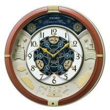 Seiko Swarovski Melody in Motion Wall Clock (QXM382BRH) for sale