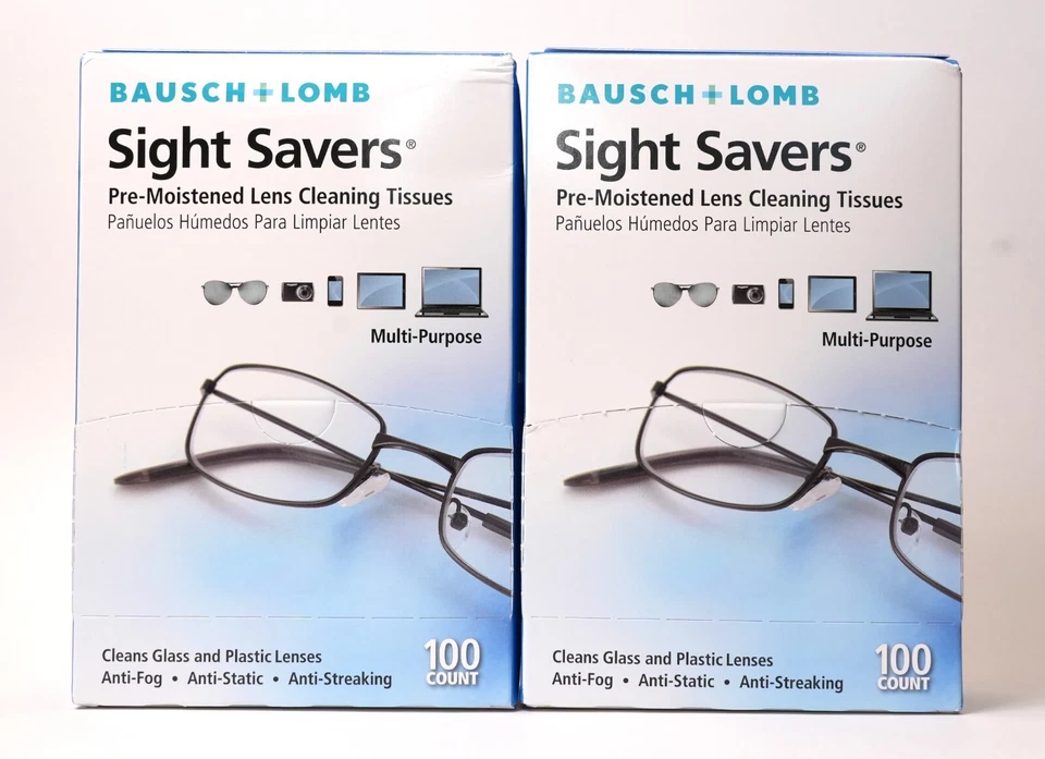 Bausch & Lomb Sight Savers Premoistened Lens Cleaning Tissues 100 Count Ae80e4