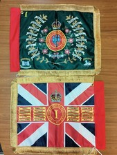 The Dorsetshire Regiment miniature 1st battalion Regimental/Queen's colours flag