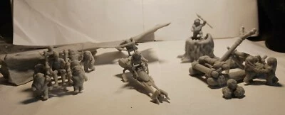 Juego de diorama miniatura impreso en 3D EWOK VILLAGE - 11 piezas. Listo para pintar - Vendedor de Estados Unidos Foto 1 de 4