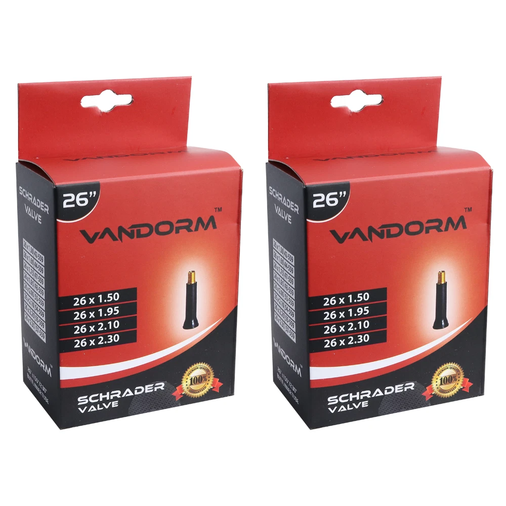 Sunlit Mountain Bike Inner Tubes 2-Pack - 26 X 1.95-2.125 Schrader Valve 32mm - View #9