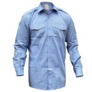 RAF Blue Shirt Long Sleeve 22B Uniform Dress Old Pattern  Older Air Force Issue