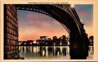 Eads Bridge And Skyline Of St. Louis Mo Postcard Pc30