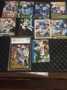 Barry Sanders 10 Karten Lot - Bild 1 von 3