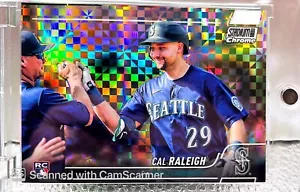 2022 Topps Stadium Club Chrome Cal Raleigh Rookie Xfractor SP RARE Mariners - Picture 1 of 1