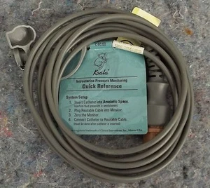 Lote de 3 cables de monitoreo de presión intrauterina Philips Koala - Imagen 1 de 4