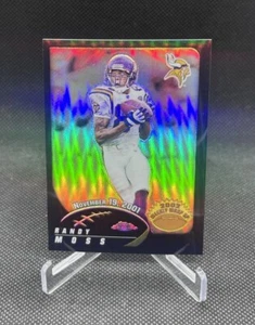2002 Topps Chrome Randy Moss Refractor Weekly Wrap Up #'ed 416/599 Vikings🔥 - Picture 1 of 3