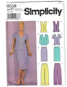 9558 Simplicity Misses Petite Tops, Falda y Pantalones Patrón Costura 6-8-10-12 - Imagen 1 de 4