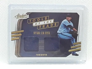Hyun-Jin Ryu 2021 Panini Absolute Baseball - DUAL PATCH - Toronto Blue Jays - Picture 1 of 2