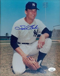 Steve Barber New York Yankees Signed 8x10 Glossy Photo JSA Authenticated - Picture 1 of 2