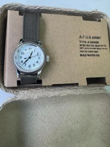 ELGIN MILITARY WATCH M.R.M.W. Montre Roroi TYPE A-11 Black Men's Watch Japan - Picture 1 of 2