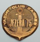 Yacht Club Zagreb, Jezera 1975. Croatia Ex Yugoslavia, Marine, Vintage Badge !