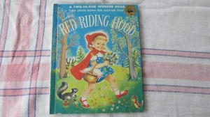 Vintage Two books in one The 3 little Pigs & Red Riding Hood,Wonder Books.1974 - Picture 1 of 7