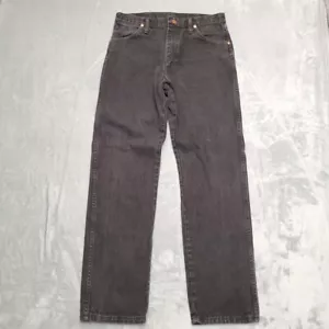 Vintage Wrangler Jeans Mens 31x33 Black Denim Pants 13MWZKWK Western Cowboy USA - Picture 1 of 12