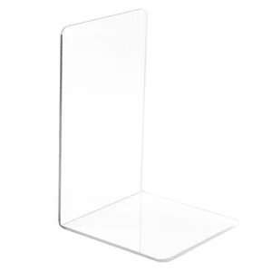Bookshelf Binder Stand Acrylic Bookends for Office Vinyl Records Video Games - Bild 1 von 7