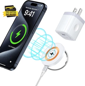 Magnetic Charger Wireless Iphone 16 Mag Safe Charger for Iphone 16 Pro Max 15 pl - Picture 1 of 7