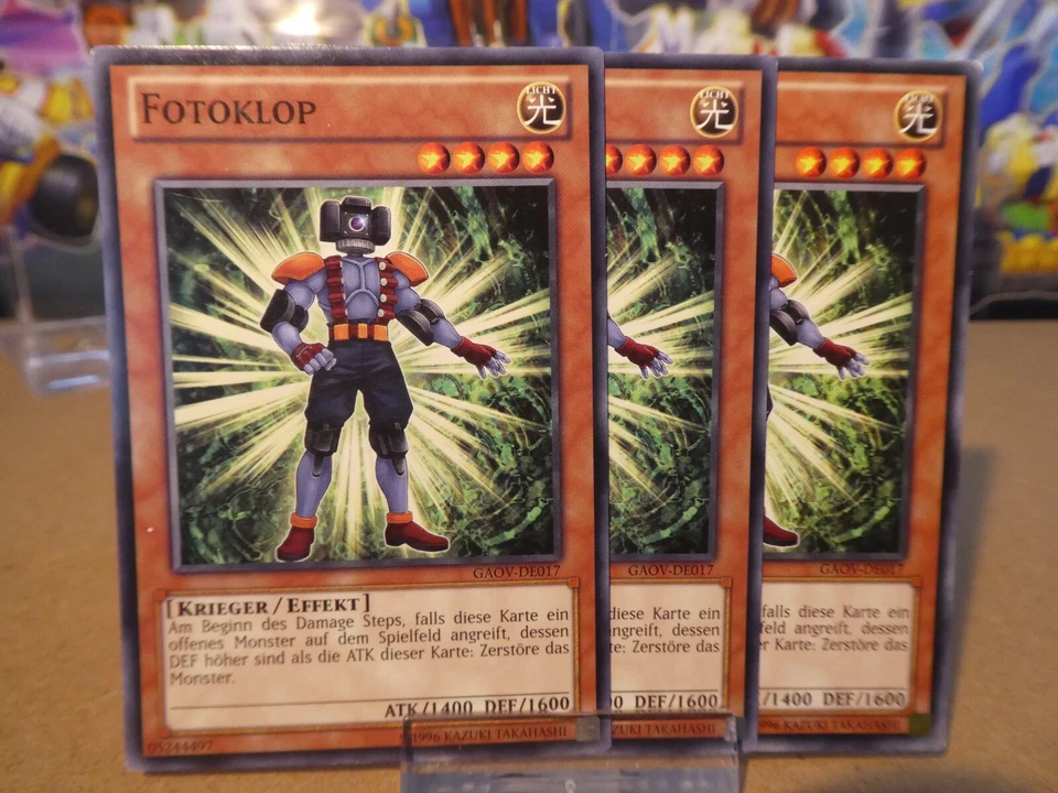 Yugioh Playset 3x Fotoklop GAOV DE017/ Near Mint/ Common/ Deutsch - Bild 1 von 1