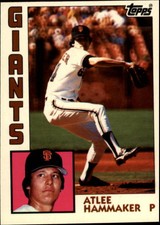 1984 (GIANTS) Topps Tiffany #85 Atlee Hammaker