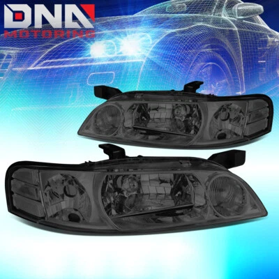 FOR 2000-2001 NISSAN ALTIMA SMOKED HOUSING CLEAR SIDE HEADLIGHT/LAMP REPLACEMENT - Image 1 of 4