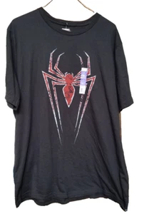 Spiderman Logo Marvel Comics Size 2X T-Shirt Cartoon Classic Graphic New - Picture 1 of 3