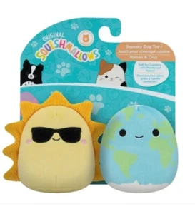SQUISHMALLOWS SQUEAKY DOG TOY NEW IN PACKAGE PLANET AND SUN - Picture 1 of 5