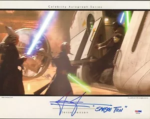 JESSE JENSEN signed "Saesee Tiin" STAR WARS OFFICIAL PIX 11x14 Photo PSA/DNA - Bild 1 von 1
