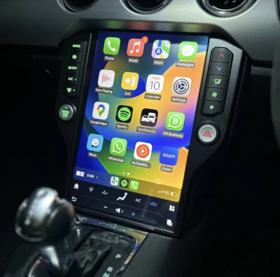 For Ford Mustang 2015-2023 Apple CarPlay & Android Auto Tesla-Style 14.5" Screen - Image 1 of 4
