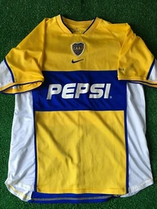 Boca Juniors 2002 M Away Jersey Shirt Argentina Authentic Roman - Picture 1 of 2