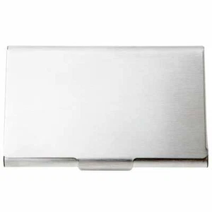 MUJI Durable stainless steel card case thin 15 sheets can be stored 60 x 93 mm - Picture 1 of 3