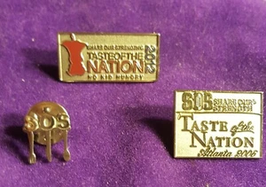 3 TASTE OF THE NATION ATLANTA Pins - No Kid Hungry - Share our Strength 2006 & 2012 - Bild 1 von 7