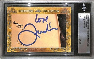 Trisha Yearwood Signed 2018 Leaf Executive Collection Masterpiece 1/1 Card Music