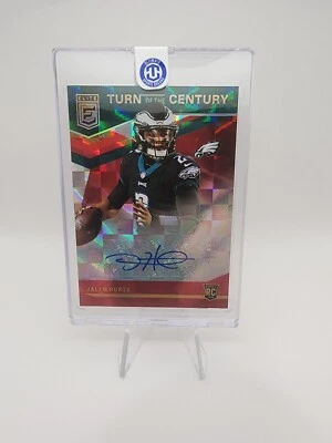 2020 Panini Chronicles Elite Jalen Hurts Turn of the Century Rookie Auto  #78/99 - Image 1 of 3