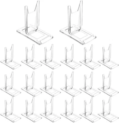 20 Paquetes Soporte de Exhibición de Cómics Acrílico, Caballete Soporte de Exhibición Transparente Ajustable Foto 1 de 4