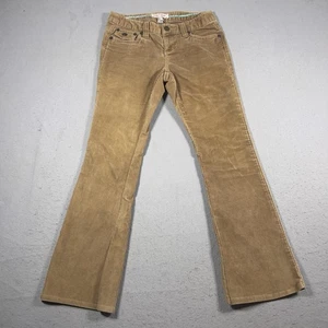 Vintage Aeropostale Hose Damen 3/4 kurz braun Cord Schlag Bootcut Y2K Mallcore - Bild 1 von 10