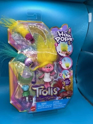 Muñeca Trolls 3 Band Together POPPY HAIR POPS 2023 ¡Nueva! Foto 1 de 4