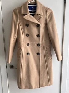 BURBERRY Blue Label Wool Coat Camel Color Size 38 - Picture 1 of 7