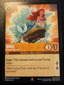 Disney Lorcana TCG - Sagenhaft - Arielle - Singende Meerjungfrau - 15/204 selten - Bild 1 von 3
