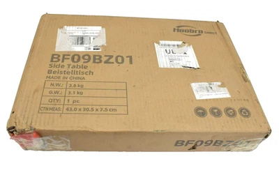 Hoobro End Table Small Side Table Nightstand w/ 2-Layer Storage Shelves BF09BZ01 - Image 1 of 4