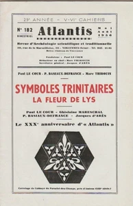ATLANTIS. N°182. MAI - AOUT 1956. SYMBOLES TRINITAIRES. LA FLEUR DE LYS. - Picture 1 of 1