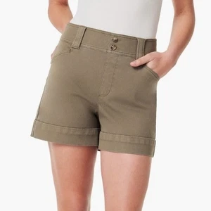 Pantalones Cortos Cómodos SPANX Elásticos Sarga, Oliva Toscana, Talla XL (14-16), NUEVOS CON ETIQUETAS - Imagen 1 de 3