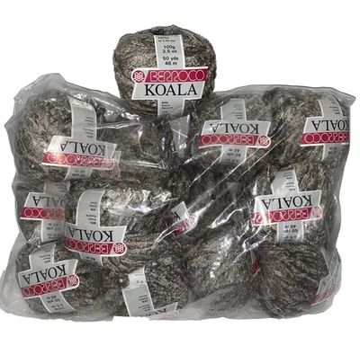 Lote de 13 madejas Berroco KOALA color 103 plata/gris a juego mezcla de rayón/algodón Foto 1 de 4