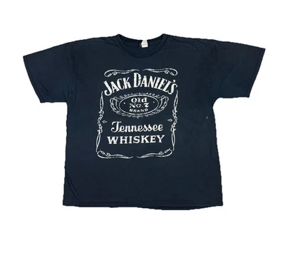 Vintage Jack Daniels T Shirt Black Distressed Thrashed Adult size XL 2000s - Image 1 of 4