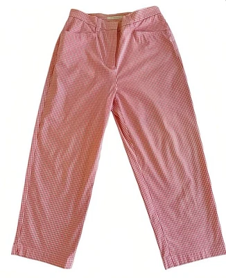 Pantalones capri Jones New York Sport elásticos talla 4 rojo blanco a cuadros guinga recortados Foto 1 de 4